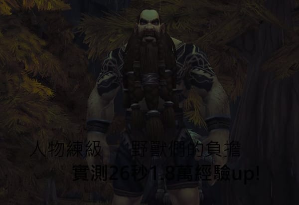 魔獸世界戰寵-斯鐸海姆WQ-野獸們的負擔-26秒1.8萬經驗!